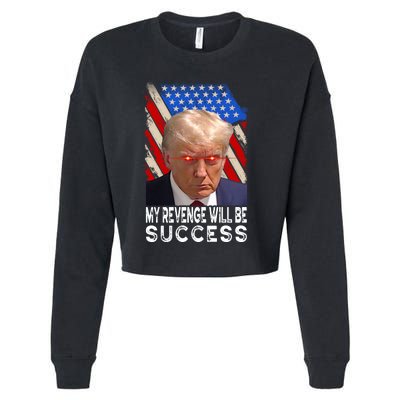 My Revenge Will Be Success Cropped Pullover Crew