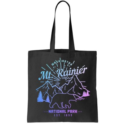 Mt. Rainier Washington Vintage Mountain National Park Pnw Bag