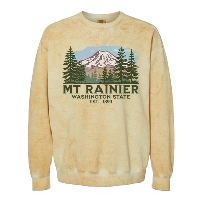 Mount R.A.I.N.I.E.R Washington S.T.A.T.E. Mt Colorblast Crewneck Sweatshirt