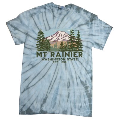 Mount R.A.I.N.I.E.R Washington S.T.A.T.E. Mt Tie-Dye T-Shirt