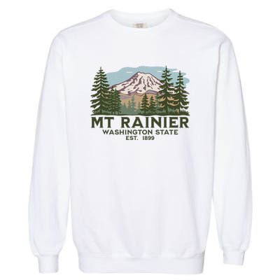 Mount R.A.I.N.I.E.R Washington S.T.A.T.E. Mt Garment-Dyed Sweatshirt