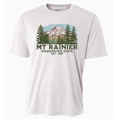 Mount R.A.I.N.I.E.R Washington S.T.A.T.E. Mt Cooling Performance Crew T-Shirt