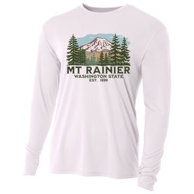 Mount R.A.I.N.I.E.R Washington S.T.A.T.E. Mt Cooling Performance Long Sleeve Crew