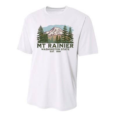 Mount R.A.I.N.I.E.R Washington S.T.A.T.E. Mt Performance Sprint T-Shirt