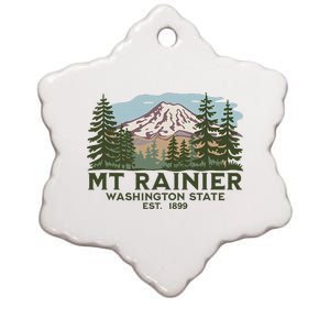 Mount R.A.I.N.I.E.R Washington S.T.A.T.E. Mt Ceramic Star Ornament