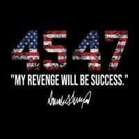 My Revenge Will Be Success 45 47 American Flag Vintage Bag