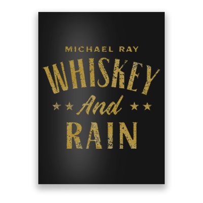 Michael Ray Whiskey And Rain Poster