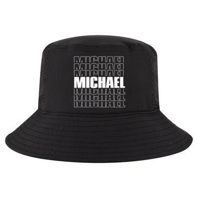 Michael Repeated Word Retro Personalized First Name Gift Cool Comfort Performance Bucket Hat