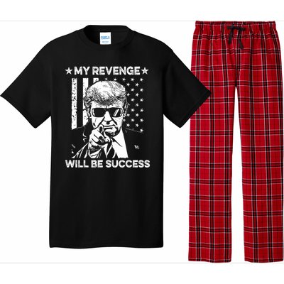 My Revenge Will Be Success Trump American Flag Pajama Set