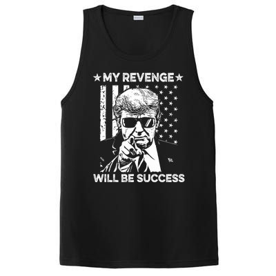 My Revenge Will Be Success Trump American Flag PosiCharge Competitor Tank