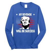 My Revenge Will Be Success Trump American Flag Long Sleeve Shirt