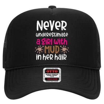 Mud Run Women 5K Runners Running Team Muddy Hair Dont High Crown Mesh Back Trucker Hat