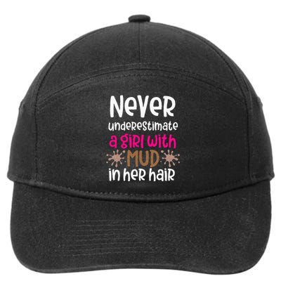 Mud Run Women 5K Runners Running Team Muddy Hair Dont 7-Panel Snapback Hat