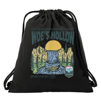 Macrodata Refinement Woes Hallow Drawstring Bag
