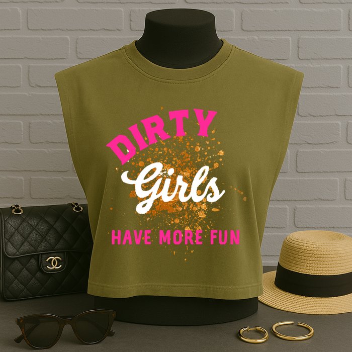 Mud Runs Wo 5k Mud Race Dirty Girl Have More Fun Garment-Dyed Women's Muscle Tee