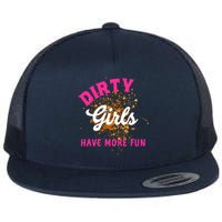 Mud Runs Wo 5k Mud Race Dirty Girl Have More Fun Flat Bill Trucker Hat