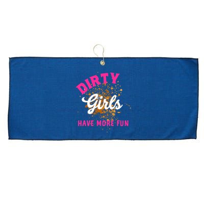 Mud Runs Wo 5k Mud Race Dirty Girl Have More Fun Large Microfiber Waffle Golf Towel