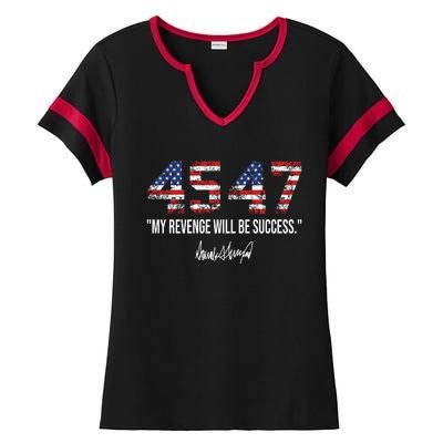 My Revenge Will Be Success Ladies Halftime Notch Neck Tee