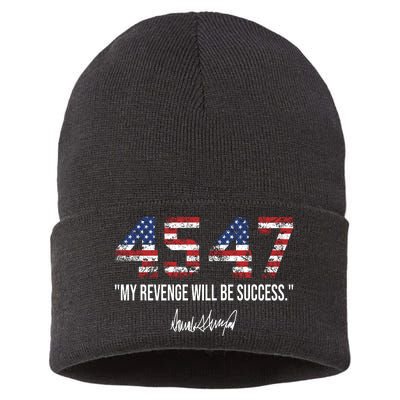 My Revenge Will Be Success Sustainable Knit Beanie