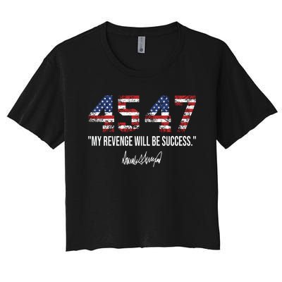 My Revenge Will Be Success Women's Crop Top Tee