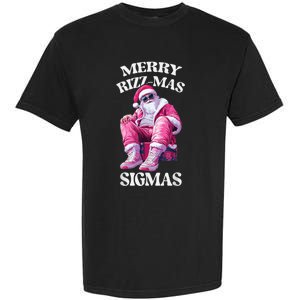 Merry Riz Zmas Sigmas Santa Rizzler Garment-Dyed Heavyweight T-Shirt