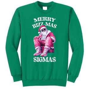 Merry Riz Zmas Sigmas Santa Rizzler Sweatshirt