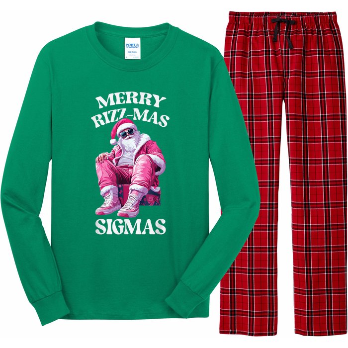 Merry Riz Zmas Sigmas Santa Rizzler Long Sleeve Pajama Set