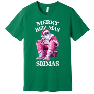 Merry Riz Zmas Sigmas Santa Rizzler Premium T-Shirt