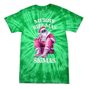 Merry Riz Zmas Sigmas Santa Rizzler Tie-Dye T-Shirt