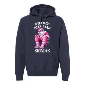 Merry Riz Zmas Sigmas Santa Rizzler Premium Hoodie