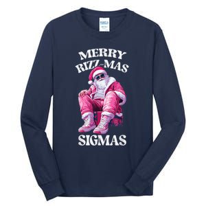 Merry Riz Zmas Sigmas Santa Rizzler Tall Long Sleeve T-Shirt