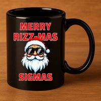 Merry Riz Z Mas Sigmas Santa Claus Merry Christmas 11oz C Handle Ceramic Mug