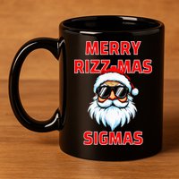Merry Riz Z Mas Sigmas Santa Claus Merry Christmas 11oz C Handle Ceramic Mug