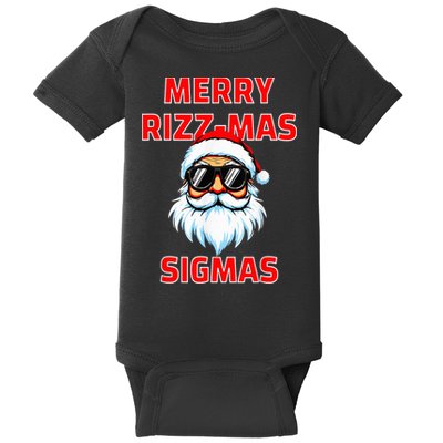 Merry Riz Z Mas Sigmas Santa Claus Merry Christmas Baby Bodysuit