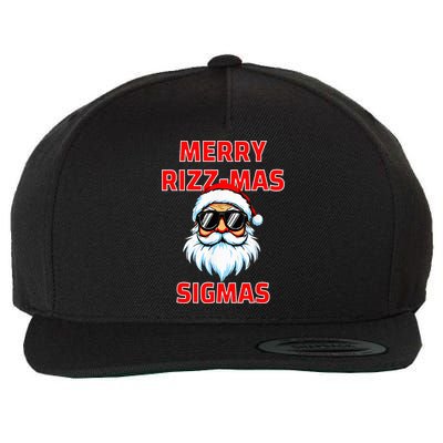 Merry Riz Z Mas Sigmas Santa Claus Merry Christmas Wool Snapback Cap