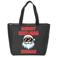 Merry Riz Z Mas Sigmas Santa Claus Merry Christmas Zip Tote Bag