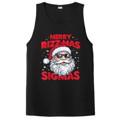 Merry Riz Z Mas Sigmas Gen Alpha Middle School Christmas PosiCharge Competitor Tank