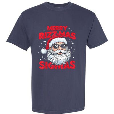 Merry Riz Z Mas Sigmas Gen Alpha Middle School Christmas Garment-Dyed Heavyweight T-Shirt