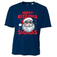 Merry Riz Z Mas Sigmas Gen Alpha Middle School Christmas Cooling Performance Crew T-Shirt