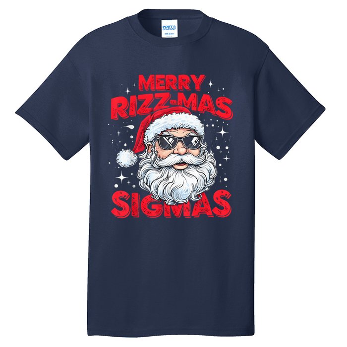 Merry Riz Z Mas Sigmas Gen Alpha Middle School Christmas Tall T-Shirt