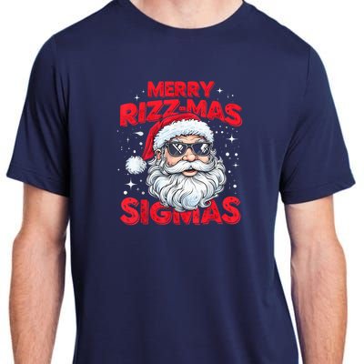 Merry Riz Z Mas Sigmas Gen Alpha Middle School Christmas Adult ChromaSoft Performance T-Shirt