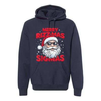 Merry Riz Z Mas Sigmas Gen Alpha Middle School Christmas Premium Hoodie