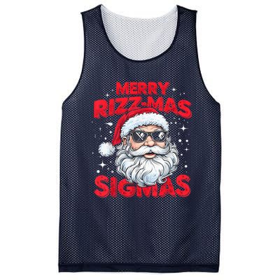 Merry Riz Z Mas Sigmas Gen Alpha Middle School Christmas Mesh Reversible Basketball Jersey Tank