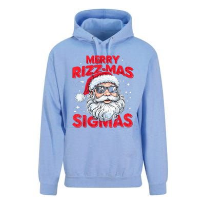 Merry Riz Z Mas Sigmas Gen Alpha Middle School Christmas Unisex Surf Hoodie