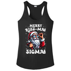 Merry Riz Z Mas Sigmas Funny Gen Alpha Xmas Santa Christmas Ladies PosiCharge Competitor Racerback Tank