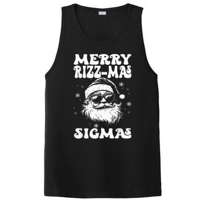 Merry Riz Z Mas Sigmas Funny Gen Alpha Xmas Santa Christmas PosiCharge Competitor Tank