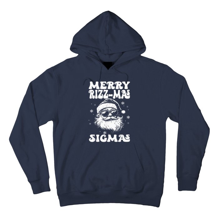 Merry Riz Z Mas Sigmas Funny Gen Alpha Xmas Santa Christmas Hoodie