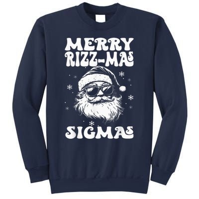 Merry Riz Z Mas Sigmas Funny Gen Alpha Xmas Santa Christmas Sweatshirt