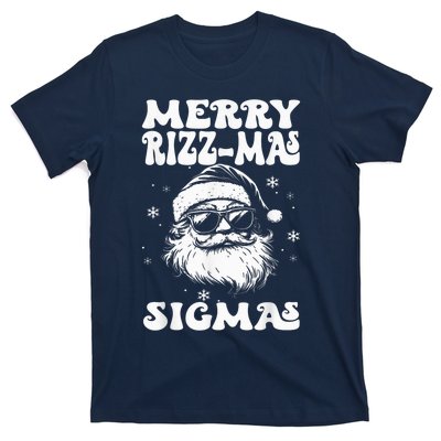 Merry Riz Z Mas Sigmas Funny Gen Alpha Xmas Santa Christmas T-Shirt