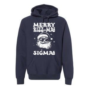 Merry Riz Z Mas Sigmas Funny Gen Alpha Xmas Santa Christmas Premium Hoodie